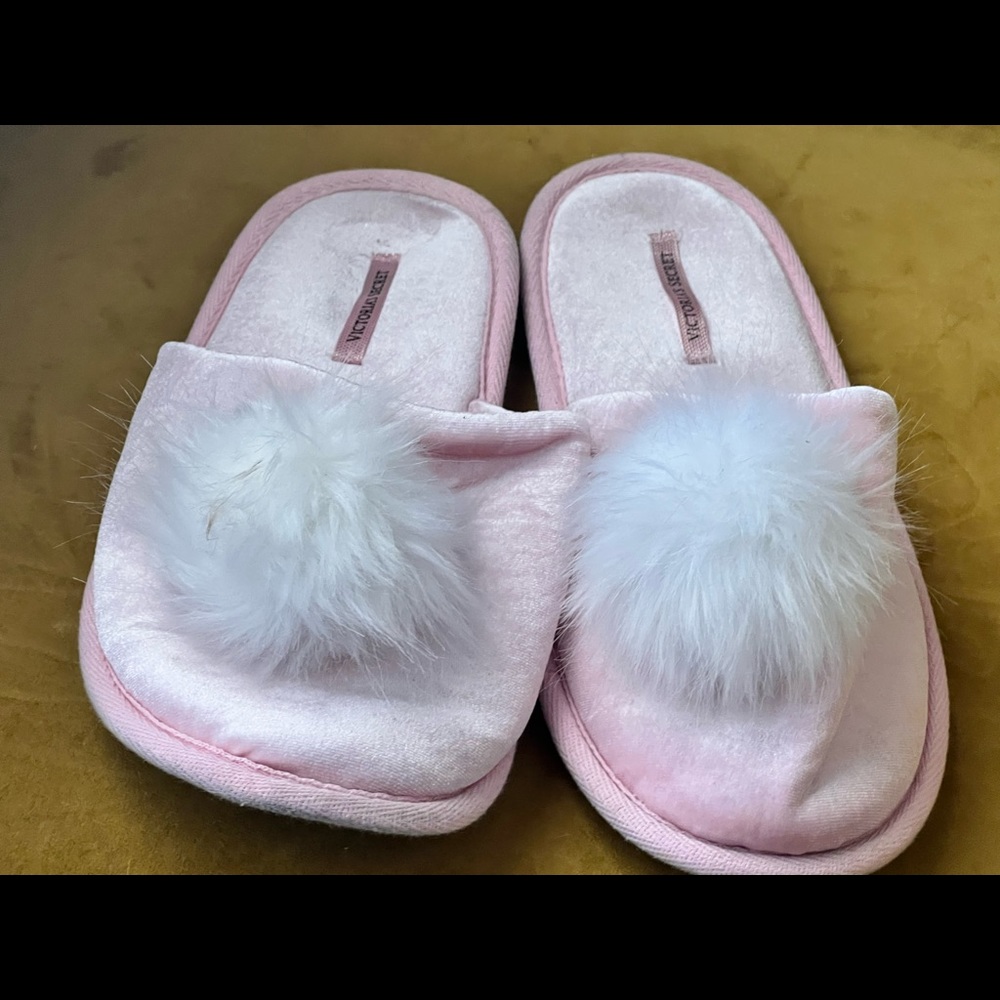 Victoria’s Secret house shoes.